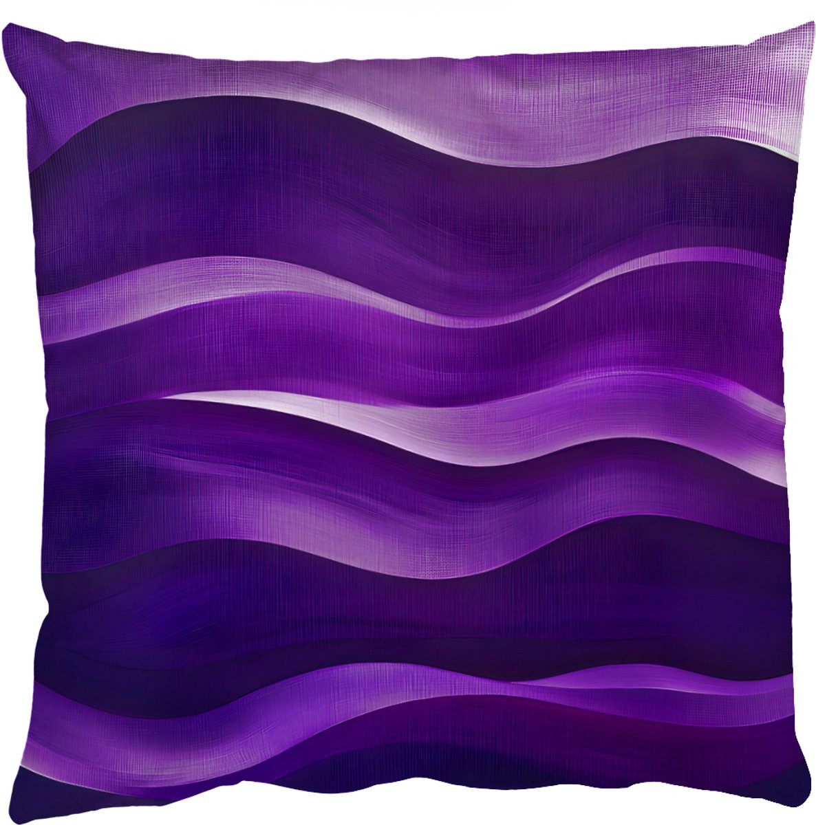 PillowMonkey Sierkussen Abstract Golven Paars 45 x 45 cm