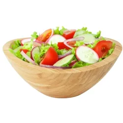 Relaxdays Salatschüssel Bambus Hellbraun