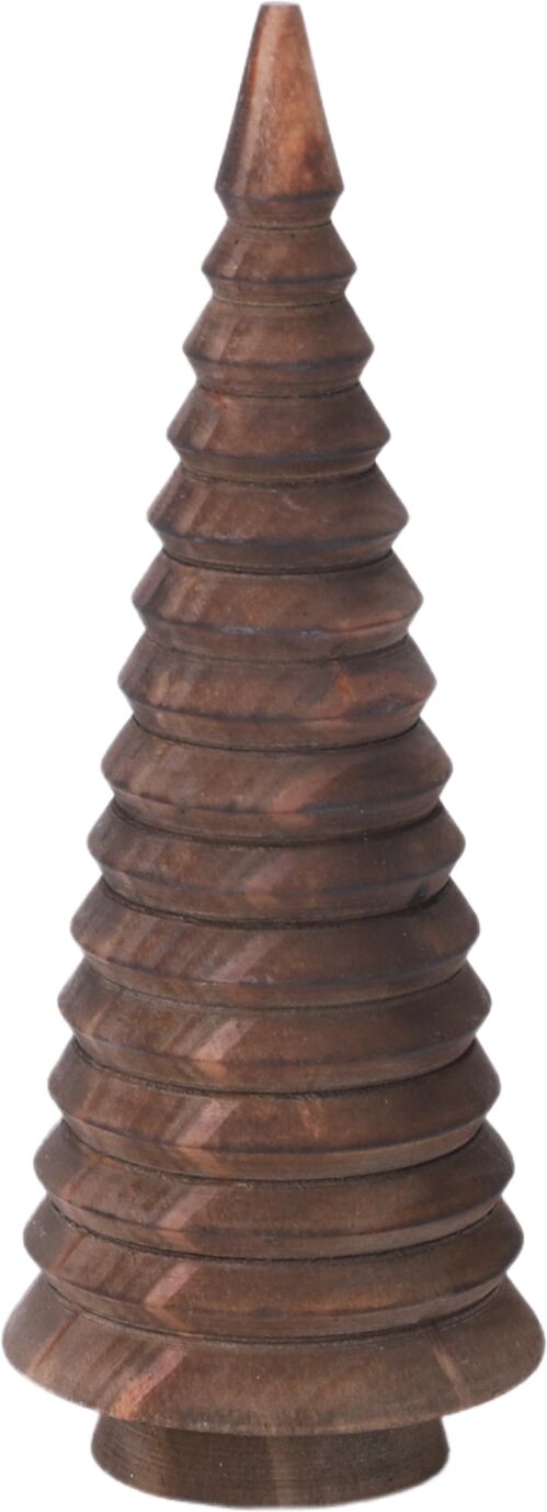 Decofinder Weihnachtsbaum, Dunkelbraun H: 20 cm  Dunkelbraun