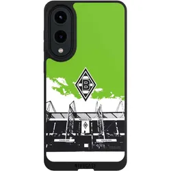 Nivocase Handyhülle für Samsung Galaxy S25 Edge Hülle NIVOpure Case Schwarz Borussia Mönchengladbach (Samsung Galaxy S25 Edge), Smartphone Hülle, Schwarz