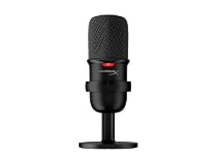 HyperX SoloCast – Microphone de jeu USB à condensateur, pour PC, PS4 et Mac, Désactivation du micro par pression, Diagramme polaire cardioïde, Gaming, Streaming, Podcasts, Twitch, YouTube, Discord