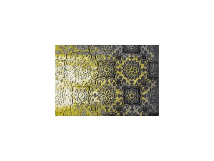 Kayoom Fussmatte, Anthrazit, Gelb, Textil, Ornament, rechteckig, 64x168 cm, Teppiche & Böden, Fussmatten & Schuhabtropftassen