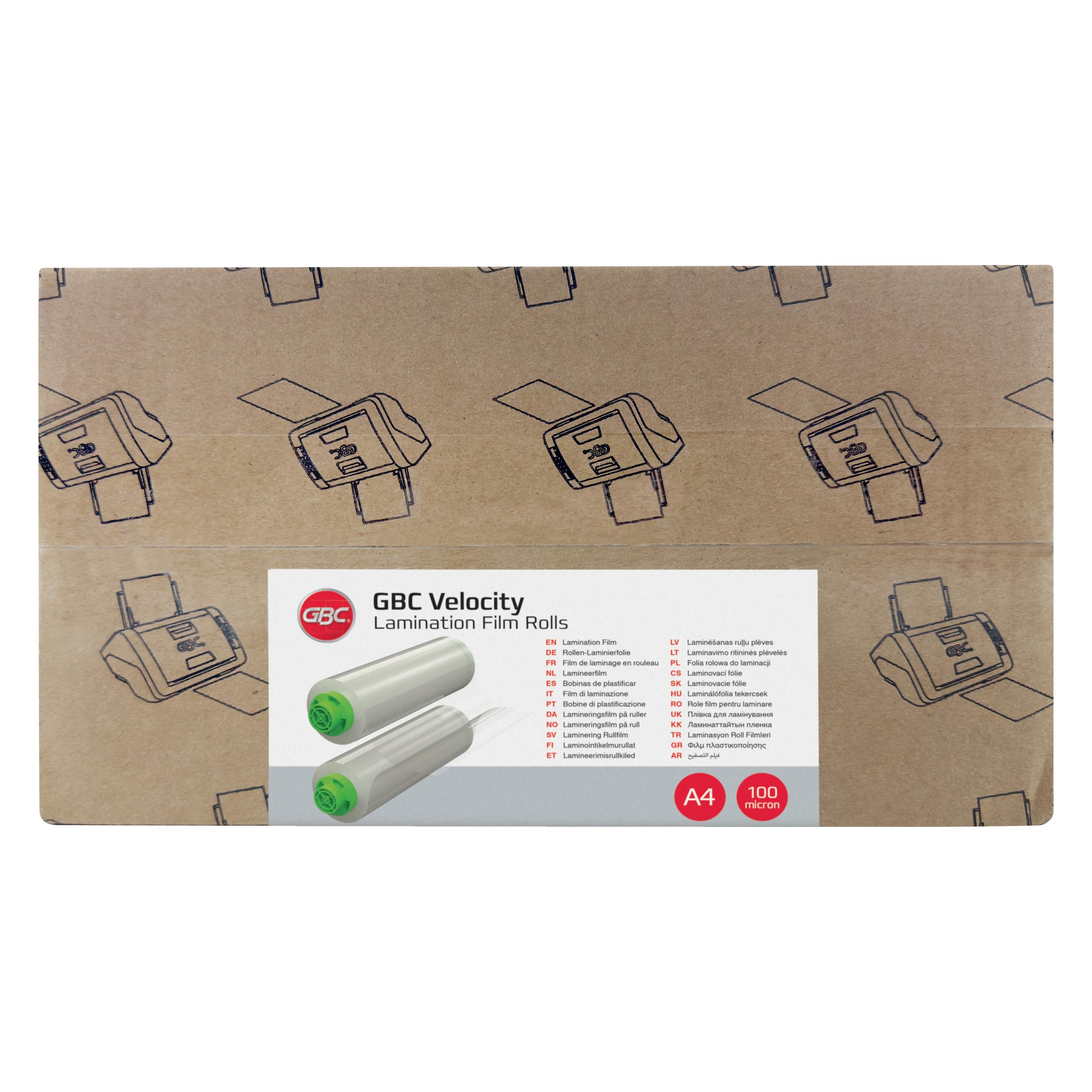 GBC Laminierfolienrolle Velocity (A4, 1 Stk., 100 µm) (4410078)