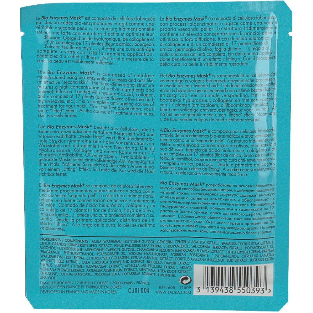 Talika Face Bio Enzymes Masker Anti-Age 12 g Gesichtsmaske