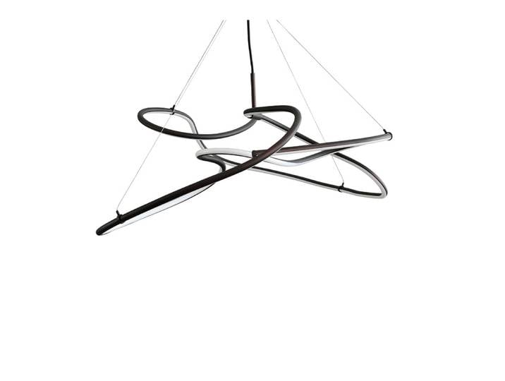 Suspension LED Ghost 116 cm noire - 101 Copenhagen - Salon / séjour - Design - Aluminium - À ampoule unique