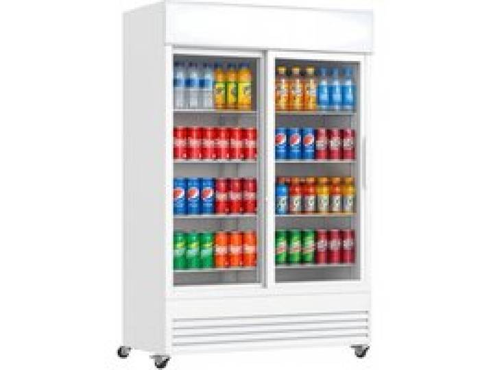 Armoire à boissons - 908L - 2 portes coulissantes - +2/+8°C - LED et canopy lumineux