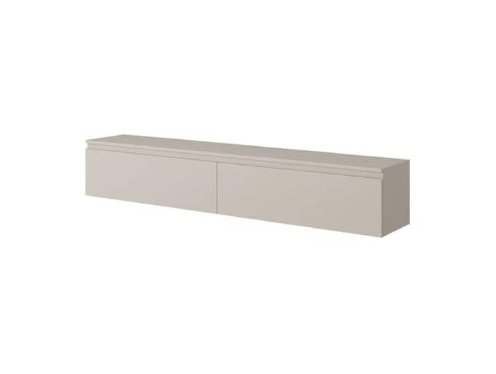Selsey SENEY - TV-Tisch, TV-Hängeboard, Graubeige, 175 cm, Beige