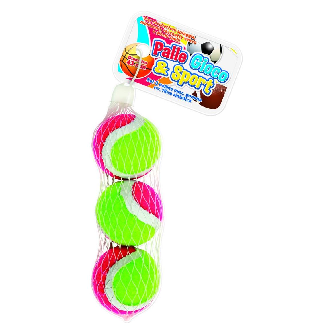Rs Toys 3 MINI TENNIS BALLS 4,5CM NET (36932430)
