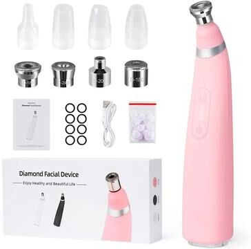 Uplifted Finds Foreverlily Portable Diamond Peeling Microdermabrasion Facial Cleaning Device pink