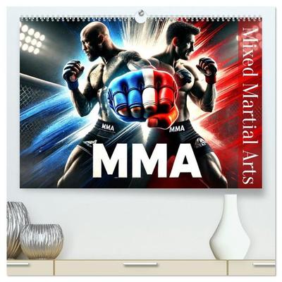 MMA - Mixed Martial Arts France (Calendrier mural haut de gamme 2027 DIN A2 vertical), CALVENDO calendrier mensuel