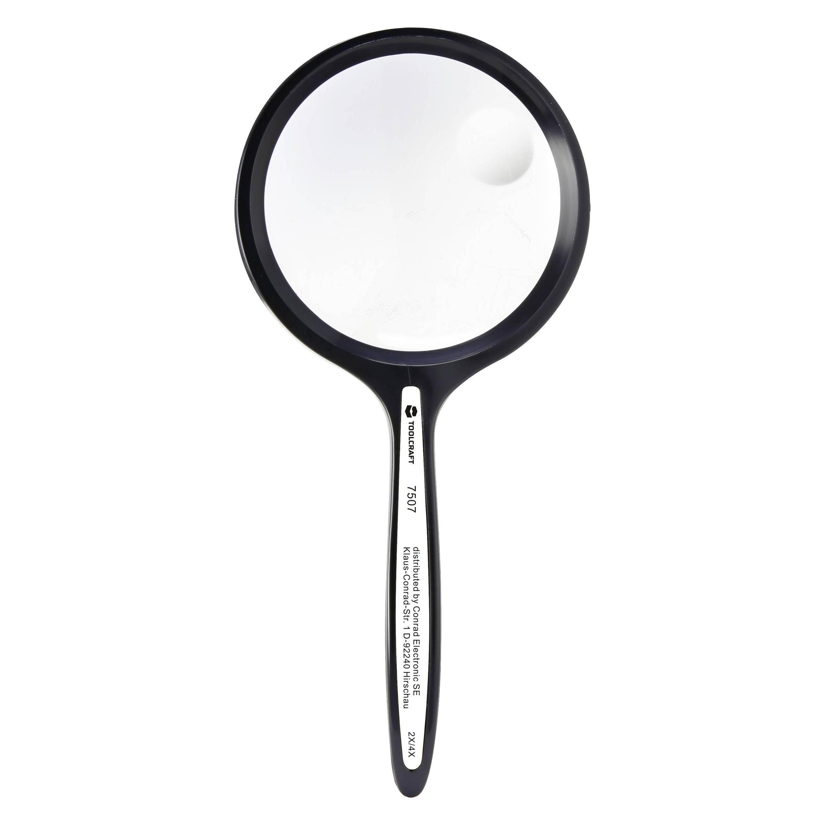 Toolcraft TO-8976468 Handlupe Vergrösserungsfaktor: 2 x, 4 x Linsengrösse: (Ø) 7 (TO-8976468)