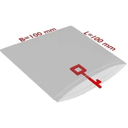 Transpak, Verpackungsmaterial, Druckverschlussbeutel Masse 100x100mm Stärke 50μ PE transparent