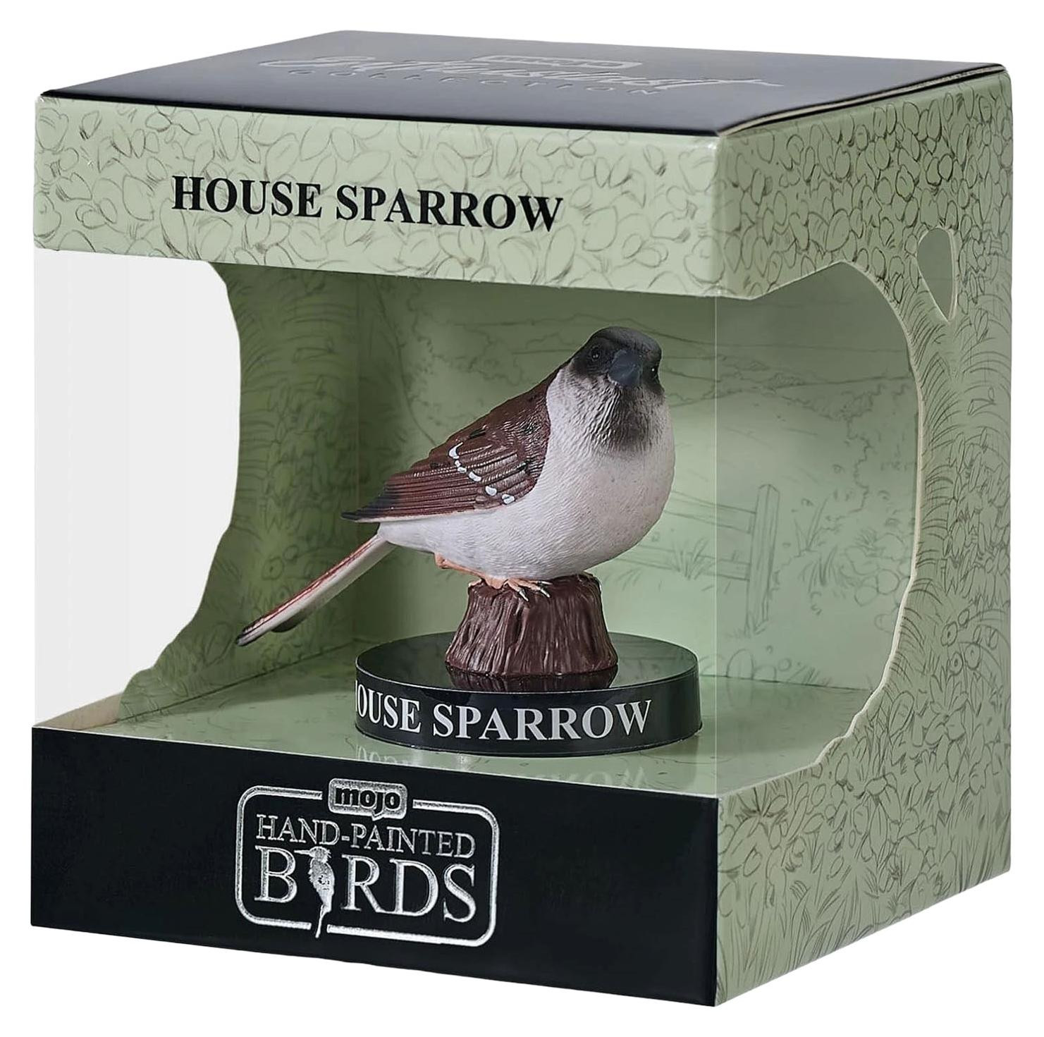 Mojo Bird Enthusiast Collection Serie 1 Handgeschilderde Huismus Wildlife Collectible Sculptuur