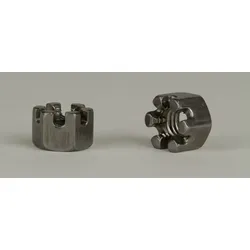 DIN 935 - Stahl 6 blank - M 64 - Kronenmuttern mit metrischen Gewinde