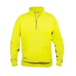 Local Media,  Sweatshirt Half Zip Clique Basic 021033, Polyester, Baumw., warnschutz gelb 3XL (3XL)