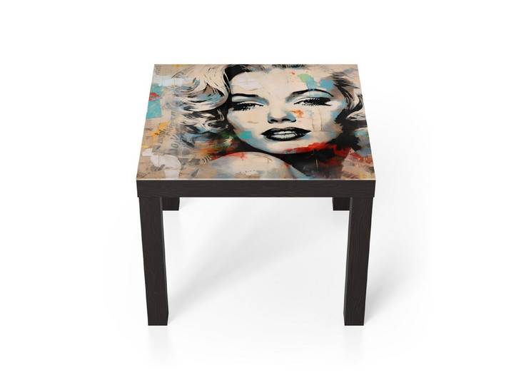 DEQORI Couchtisch 'Vintage-Star Fusion', Glas Beistelltisch Glastisch modern