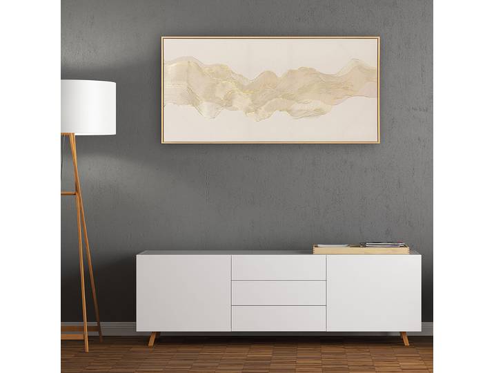 Leinwandbild Golden Dune Mischgewebe Beige 75 x 120 x 3cm