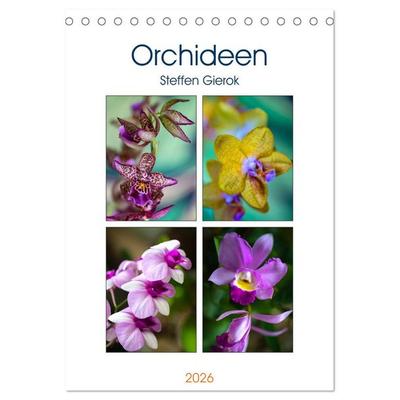 Orchideen (Tischkalender 2026 DIN A5 hoch), CALVENDO Monatskalender