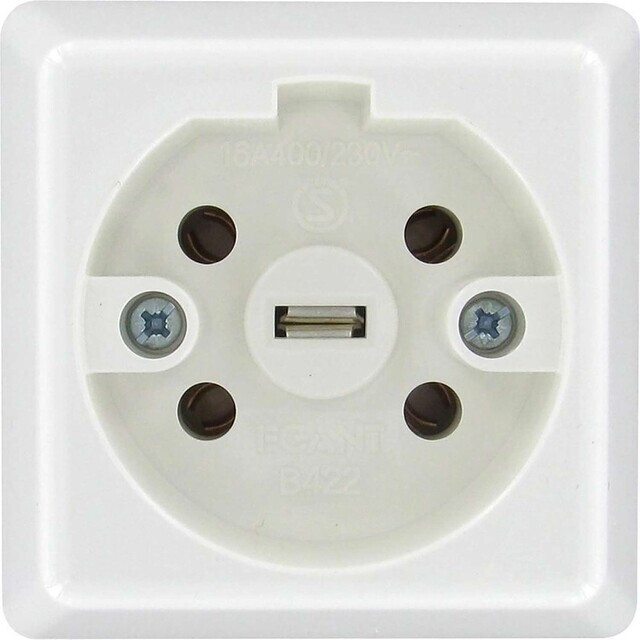 Perilex opbouw stopcontact wit