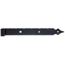 Alberts® Ladenband m.Zierspitze 400x45mm ⌀16mm randgehämmert schwarz