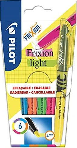 PILOT FriXion Light, Satz mit 6 Farben