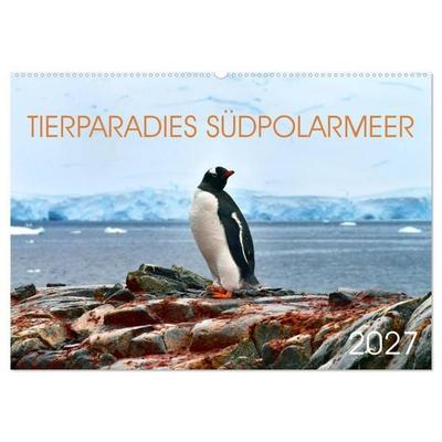 Tierparadies Südpolarmeer (Wandkalender 2027 DIN A2 quer), CALVENDO Monatskalender