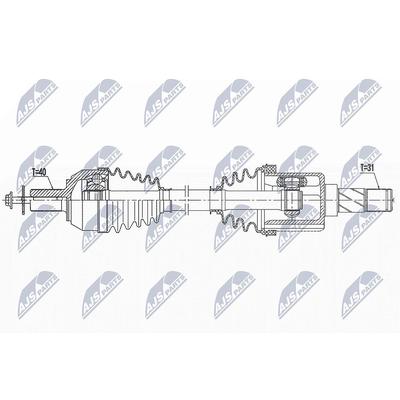 Nty Antriebswelle [Hersteller-Nr. NPW-VV-146] für Volvo