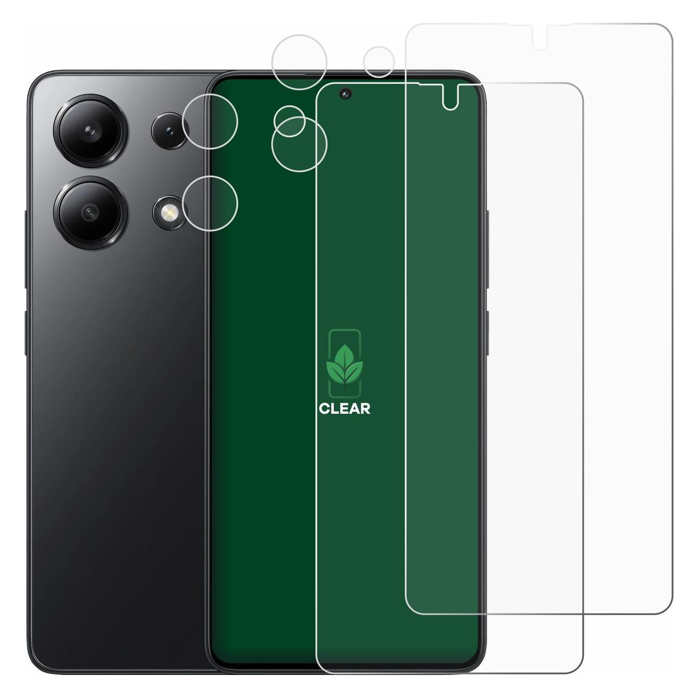 ScreenLeaf Schutzfolie für Xiaomi Redmi Note 13 (Display+Kamera) Displayschutz Display Schutz Folie Klar (Xiaomi Redmi Note 13) (6153221)
