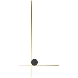 LED WANDLAMPE Gold/Schwarz Nuevo