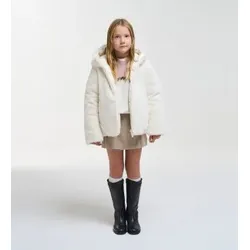 Colmar für Mädchen. 34000083E Wendbarer Mantel mit echtem Fellbesatz, beige (12años= 154cm), Weiß, Lässig, Polyester, Kinderbekleidung