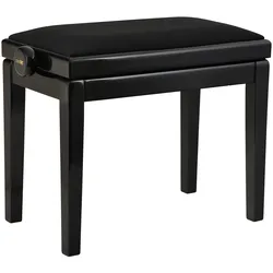 Stand Art Pianobank Deluxe schwarz Hochglanz - Klavierbank