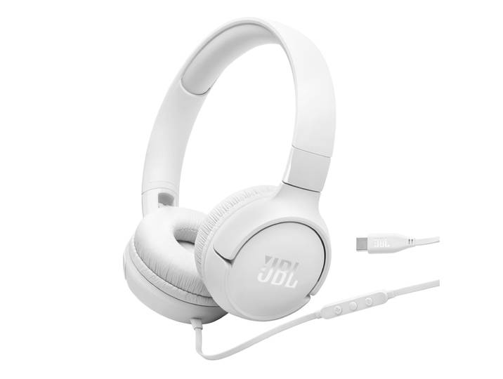 JBL Tune 530C USB-C On-ear hoofdtelefoon Wit