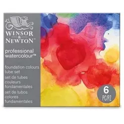 Winsor & Newton, Künstlerfarbe + Bastelfarbe, Aquarell Newton Foundation Colours 6er Set (5 ml)