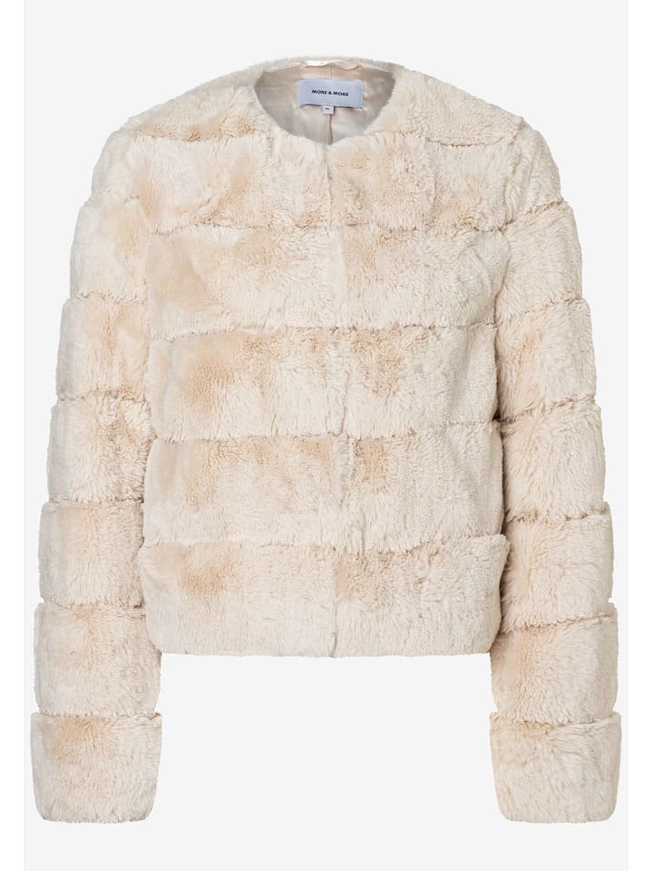 More & More Teddyjacke in Beige - 40