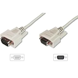 Digitus Datentransfer Verlängerungskabel, D-Sub9/St - D-Sub9/Bu