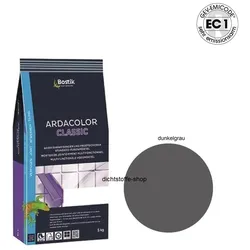 Bostik Ardacolor Classic Fuge Fliesen Fugenmörtel 5Kg dunkelgrau
