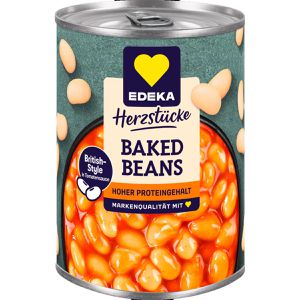 Edeka Gemüsekonserve Herzstücke Baked Beans, in Tomatensauce, in der Dose, 400 g