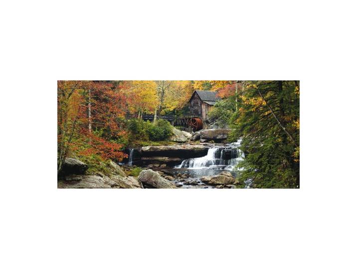 Watermill Waterfall\, Photo Murale Intissée\, 202 X 90 Cm\, 1 Part