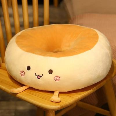 Uplifted Goods Bread Themed Memory Foam Seat And Waist Cushion orange