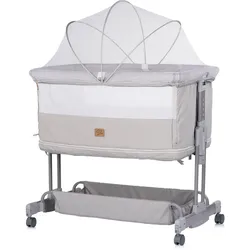 Chipolino Beistellbett Zen 2 in 1 Babybett Schaukelfunktion 7 Höhen Moskitonetz
