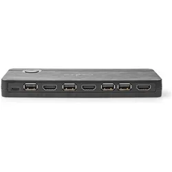 Nedis HDMI ™ Converter USB-C™ Buchse / 2x HDMI™ Eingang / 4x USB A Female 1x HDMI™ Ausgang 1-W, Switch Box