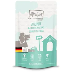 MjAMjAM - Quetschie Mahlzeit 125g MjAMjAM Hund Sparpaket 24x125g Pute mit Reis mit Zucchini
