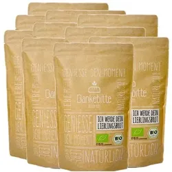 DANKEBITTE Bio Backmischungen Finde dein Lieblings- brot Set, 10 Sorten Inhalt 5.503g