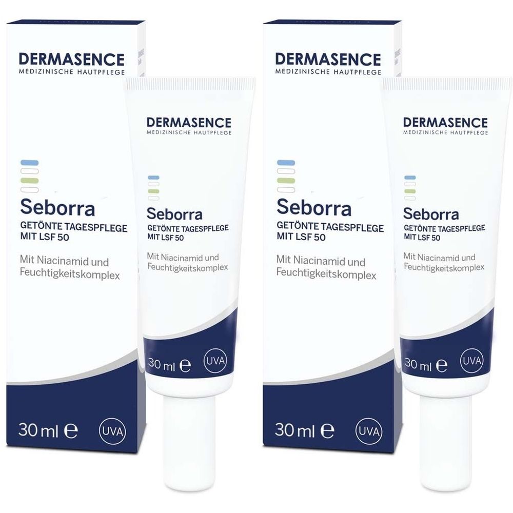 Dermasence Seborra Getönte Tagespflege mit LSF 50 2x 2x30 ml Creme