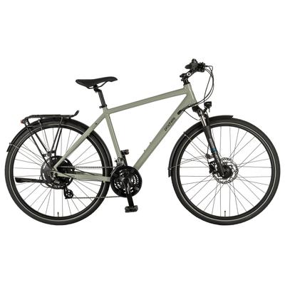 Trekkingrad PROPHETE "Prophete Entdecker 500" Gr. 52, grau (weiß), Fahrräder, 52cm, 28 Zoll (71,12cm) hinten: 28 Zoll (71,12cm)