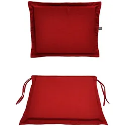 Stuhlkissen Set Brixon Stoff Rot