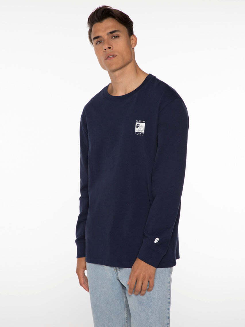 T-Shirt PROTEST "Shirt SHELBY", Herren, Gr. XXL, blau (ground blau), Obermaterial: 100% Baumwolle CO., Shirts T-Shirt ground blau XXL