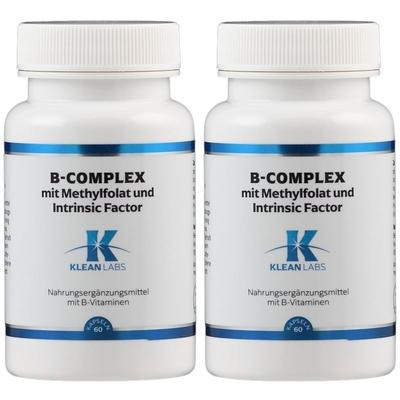 B-Complex m.Methylfolat+Intrinsic Fact.KLEAN Labs 2x 2x60 St Kapseln