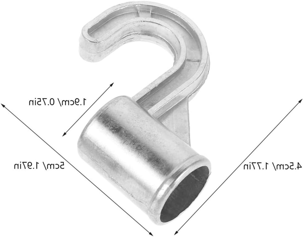 Set van 2 aluminium kledinghaken voor in de badkamer of keuken