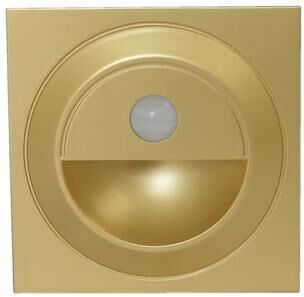 Inspired Finds Smart Motion Sensor LED Step & Stair Wall Light Recessed Sconce gold 2.5w warm White (2700 3500k)